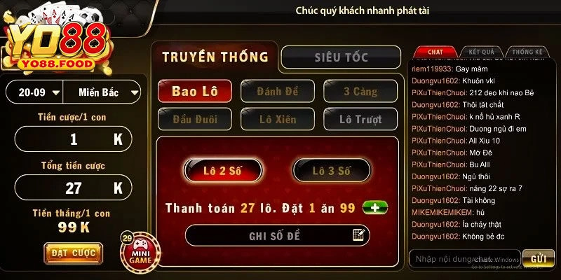 Xổ Số Yo88 - Thiên Đường Chọn Số May Mắn Giới thiệu sảnh cược xổ số Yo88